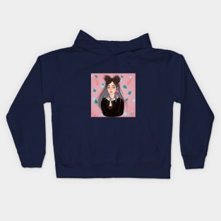 cute girl Kids Hoodie